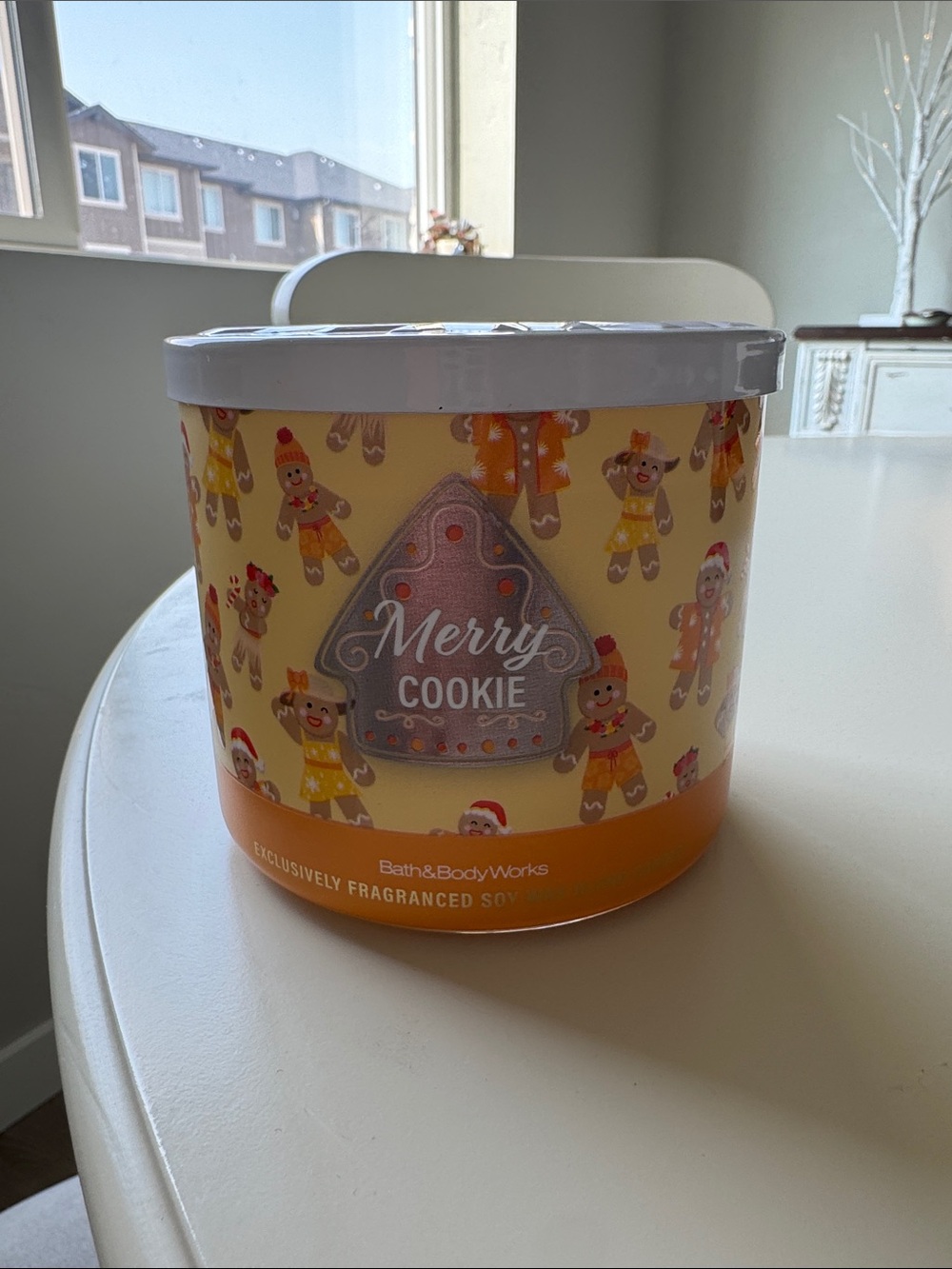 Bath & Body Works Merry Cookie 3-Wick Candle - Christmas in July Edition